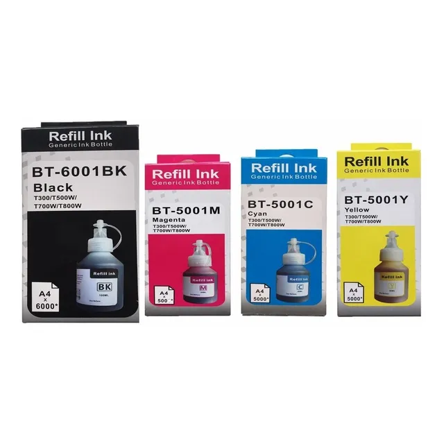 Kit 4 Tintas Bt6001 Bt5001 Dcp-t300 T500w Dcp-t700w Generica