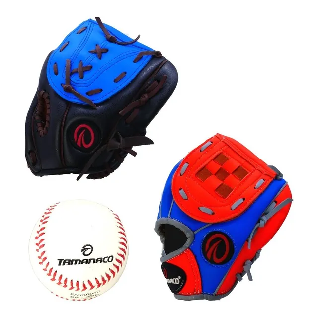 Set De 2 Guantes De Béisbol + Pelota De Béisbol Tamanaco