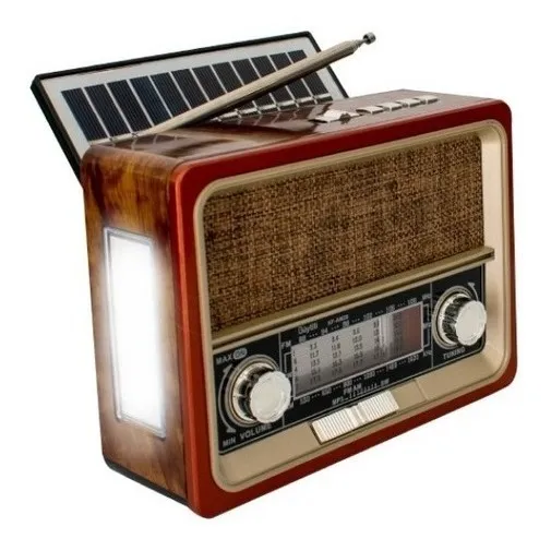 Radio Parlante Vintage Buytiti - Bluetooth, Sd, Usb Y Más Rojo