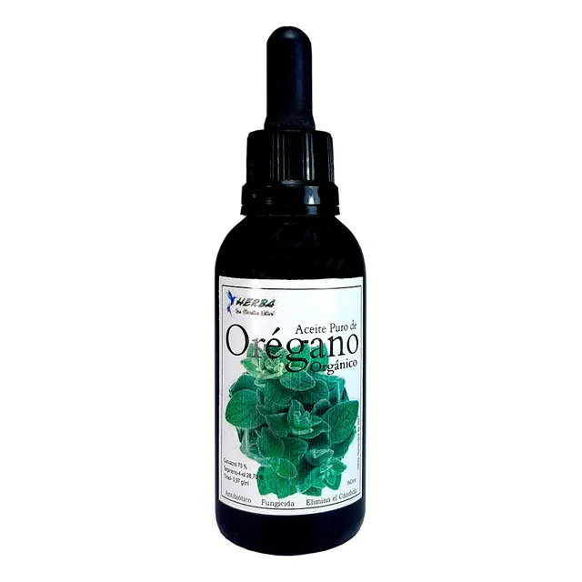 Aceite Herba De Orégano - 60 Ml Natural - Puro - Comestible
