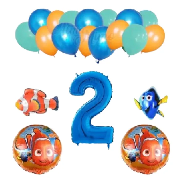 Pack Globos Nemo Y Doris C / Nro 80 Cm.