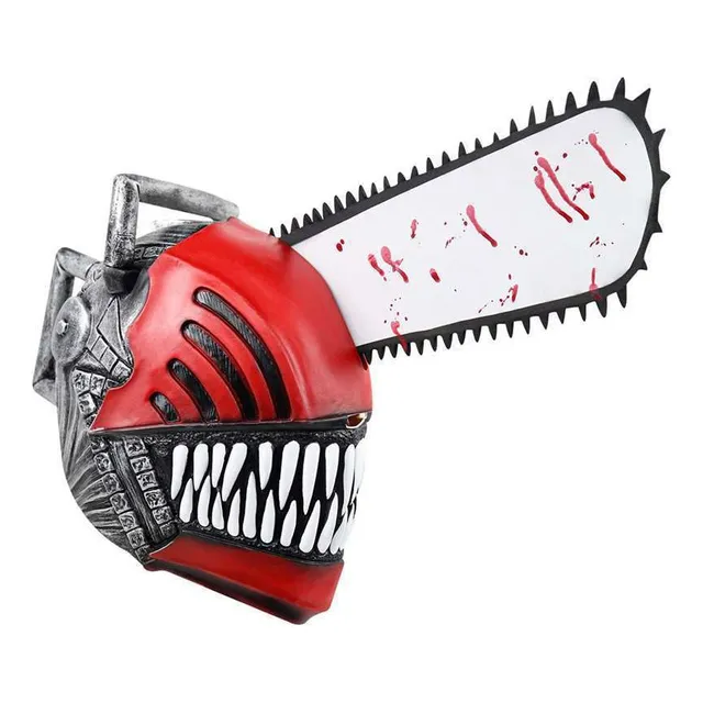 Cc Chainsaw Man Casco Juego Rol Horror Máscara Látex