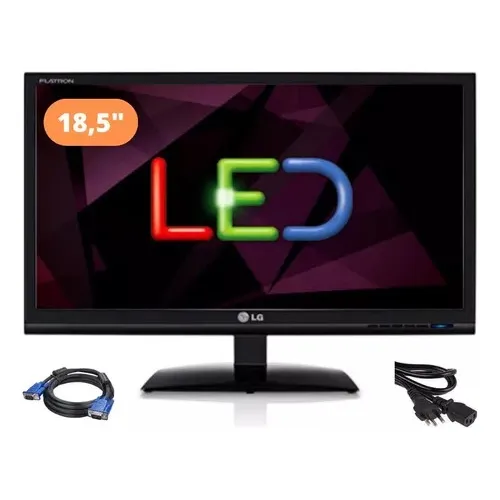 Monitor LG Flatron E1941c 18,5pol Led Lcd Wide Vga