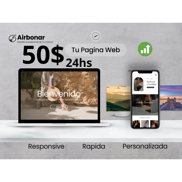 Página Web Rapida Sitio Web E-commerce Tienda 50$ (24hs)