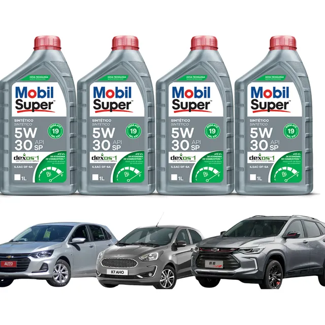 Oleo Motor 5w30 Sintético Api Sp Dexos 1 G3 Mobil Super 4lt