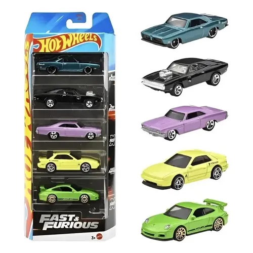 Carrinho Hot Wheels Pack Five (5) Fast & Furious 2025 Jbj80