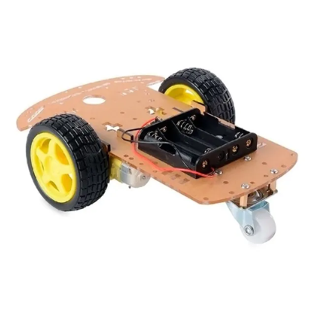 Mgsystem Chasis Carro Seguidor Línea 3 Ruedas Robot Arduino