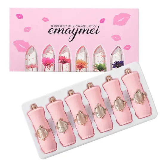 Yc Lápiz Labial Beauty Bright Flower Crystal Jelly Magic