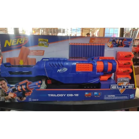 Lanzador Nerf Trylogy Ds-15 Nuevo Azul