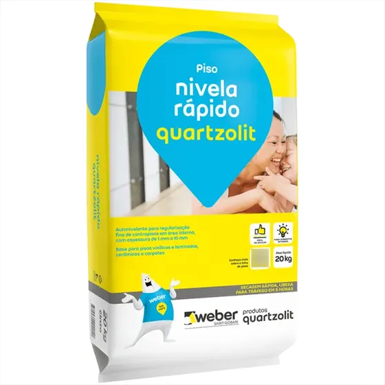 Argamassa Secagem Rapida Auto Nivelante Quartzolit