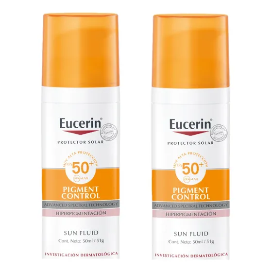 Combo X 2 Eucerin Solar Fps50 Pigment Control Fluid 50 Ml