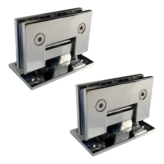 Set Bisagras Blindex 90 Grados Mampara Vidrio 6 A 12mm