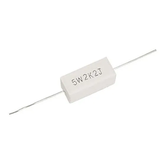 Resistencia De Cerámica De 5w 2.2 K Ohm 5% 
