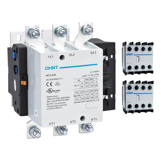 Contactor Chint 225 Amper Bobina 110 Vca Mod. Nc2-225