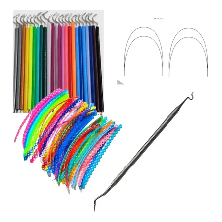 1000 Borrachinhas Aparelho + 20 Corrente+4 Fios+ Apli. Metal