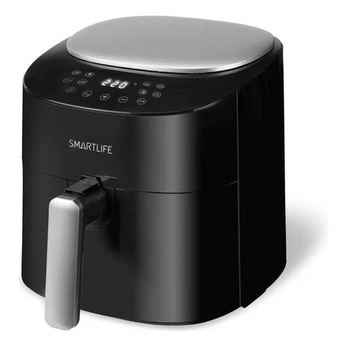 Freidora Sin Aceite Airfryer Digital Smartlife SL-AF9001B 4.2 Lt Color Negro