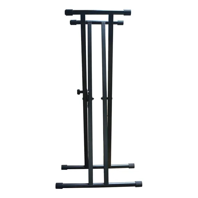 Pedestal Doble Reforzado Para Piano Negro