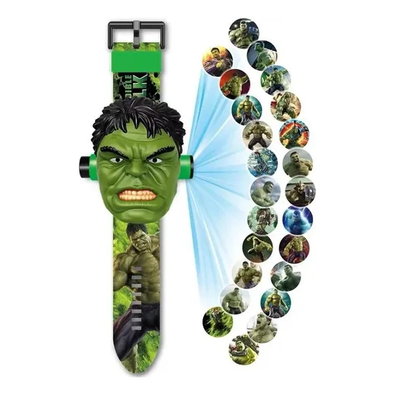 Reloj Digital Proyector De Imágenes Hulk Marvel Avengers 
