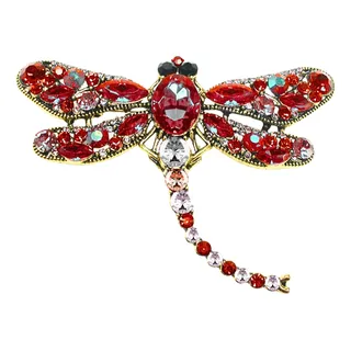 Broche Pin Prendedor Pasador Libélula Piedras Insecto Mujer Broche Pin Prendedor Pasador Libélula Piedras Insecto Mujer