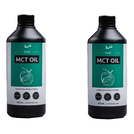 2x Mct Oil X 475 Ml | Keto - Vegan - Gmo Free | De Alemania