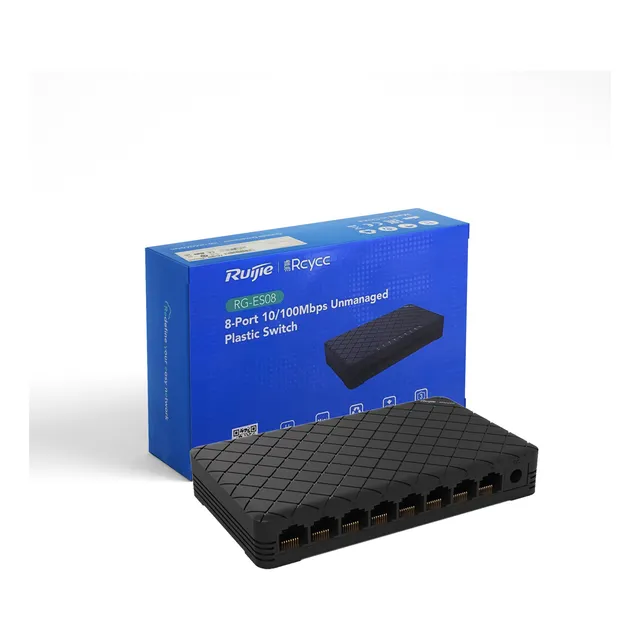 Switch De Red Ip 8 Puertos Bocas Ethernet Rack Rj45 100 Mbps