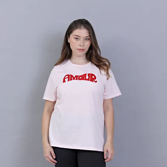 Pack X2 Remeras De Algodon Amour Brillo Mujer Talles Grandes