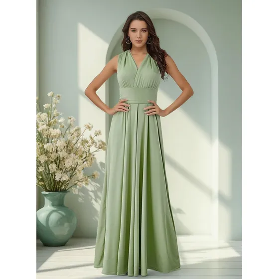 Vestido Sexy Sin Espalda De Múltiples Vías Para Mujer