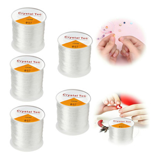 5pcs Rollo De Hilo Elástico Bisutería Pulsera Collares 5pcs Rollo De Hilo Elástico Bisutería Pulsera Collares
