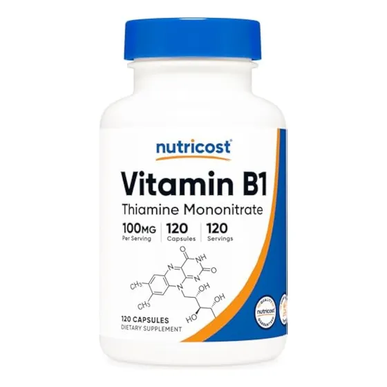 Vitamina B1 (tiamina) Nutricost 100 Mg, 120