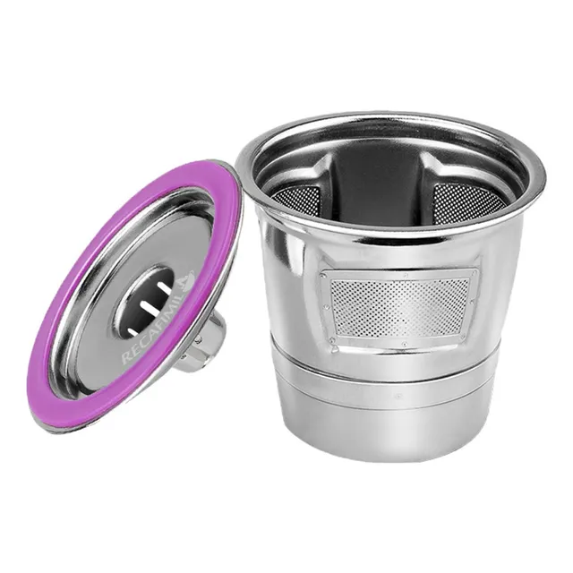 A Taza De Cápsula De Café De Acero Inoxidable Para Keurig