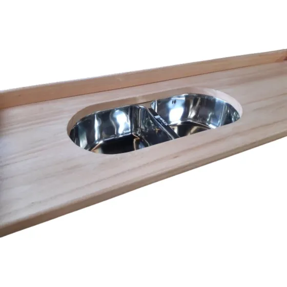 Mesada De Madera Para Cocina Barra Isla