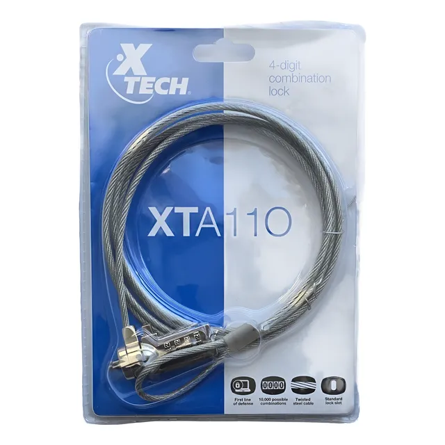 Candado Seguridad Notebook Xtech Con Clave