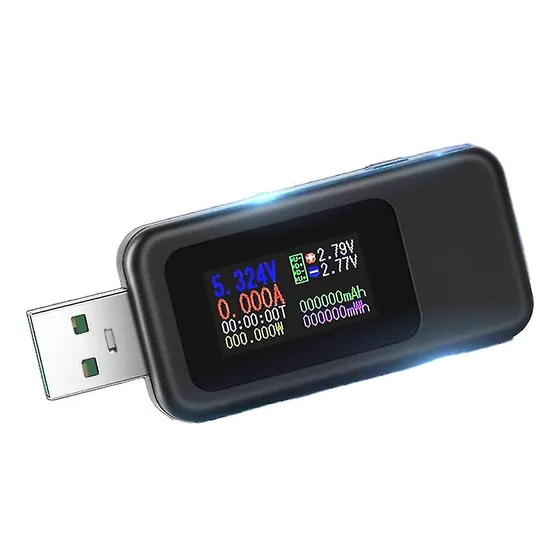 Tester Kws-mx18 Usb 10 En 1 Voltaje, Amperaje, Tiempo 4-30v