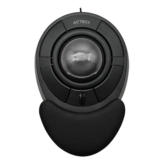 Mouse Acteck Mi787 Alambrico Trackball 1600dpi 4 Botones