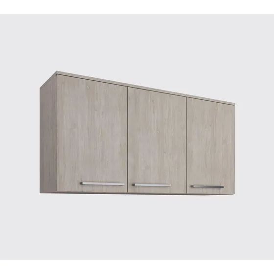 Aéreo Alacena Para Cocina 3 Puertas Con Estante La Tentación Color Rústico