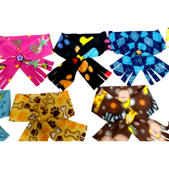 Cachecol Pet Soft M Kit 30 Unidades Macho E Fêmea.
