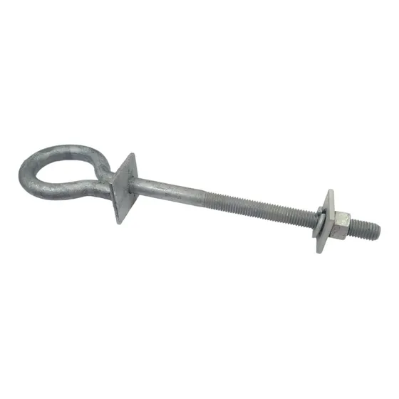 Perno Ojo Acero Galvanizado 5/8 X 9  Con Tuerca Para Poste 