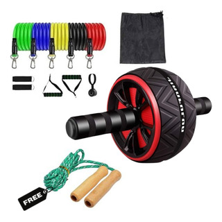 Juego De Ligas Bandas Y Rodillo Abdominal Ejercicio En Casa Juego De Ligas Bandas Y Rodillo Abdominal Ejercicio En Casa