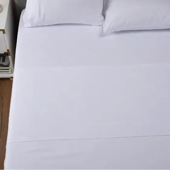 Sabana 1800 Hotel Ultra Suave + Funda Bordada - 2 Plazas - Blanco | Cuotas sin interés