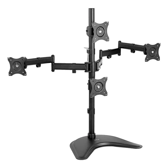 Soporte Escritorio Para Monitor Lcd Cuadruple Pie 3 + 1 4