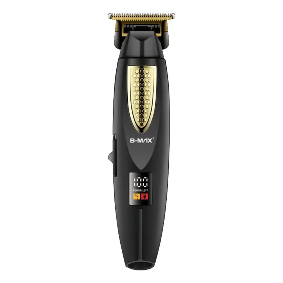 Máquina Profissional Cortar Cabelo Barba Sem Fio Visor Led