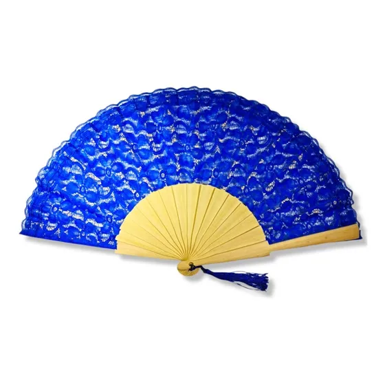 Abanico Annaisha En Tela Tipo Japones Colores Surtidos Al46