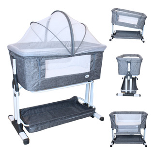 Cuna Colecho Antireflujo Con Mosquitero Ibaby Calcata - Gris Cuna Colecho Antireflujo Con Mosquitero Ibaby Calcata - Gris