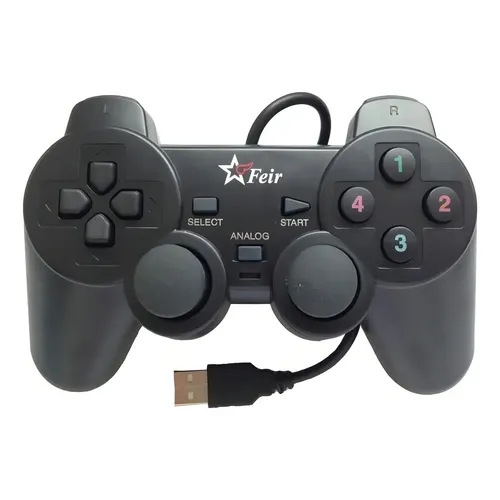 Joystick Feir FR-218A Vermelho USB PC PlayStation 3 Vibration