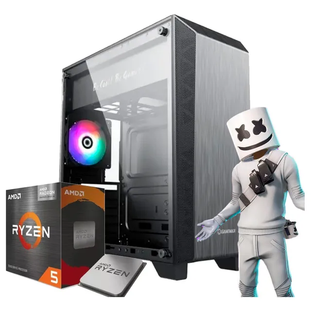 Pc Gamer Amd Ryzen 5 5600gt 16g Ssd 240gb - Gabinete Gamer