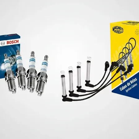 Kit Cabo E Vela Bosch Montana 1.4 2007 2008 2009 2010 2011 Preto
