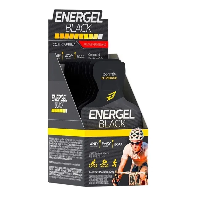 Energel Black - 10 sobres de frutos rojos - Bodyaction