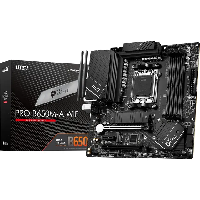 Placa Madre Msi B650m-a Wifi, Ddr5, Matx, Cap Máxima 64 Gb