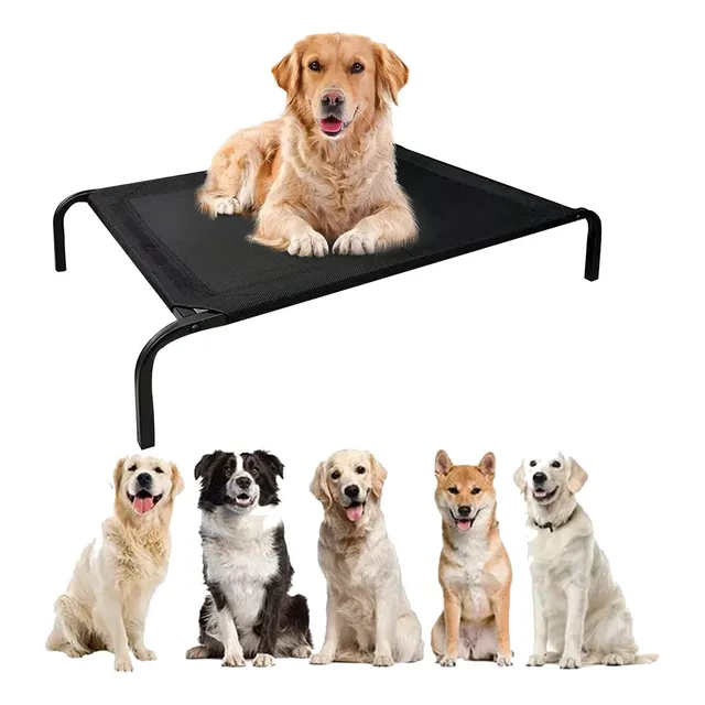 Cama Elevada Para Perro Cuna Portátil Para Cachorros 100x70cm Cama con Malla Teslin Para Mascotas Transpirable y Lavable Cama Elevada para Perro y Gato Al Aire Libre Camping Interior y Exterior Grande