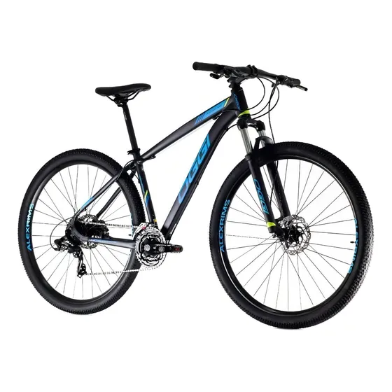 Bicicleta mountain bike Oggi Hacker HDS 2020 R29 tamanho do uadro 15" - preto/azul